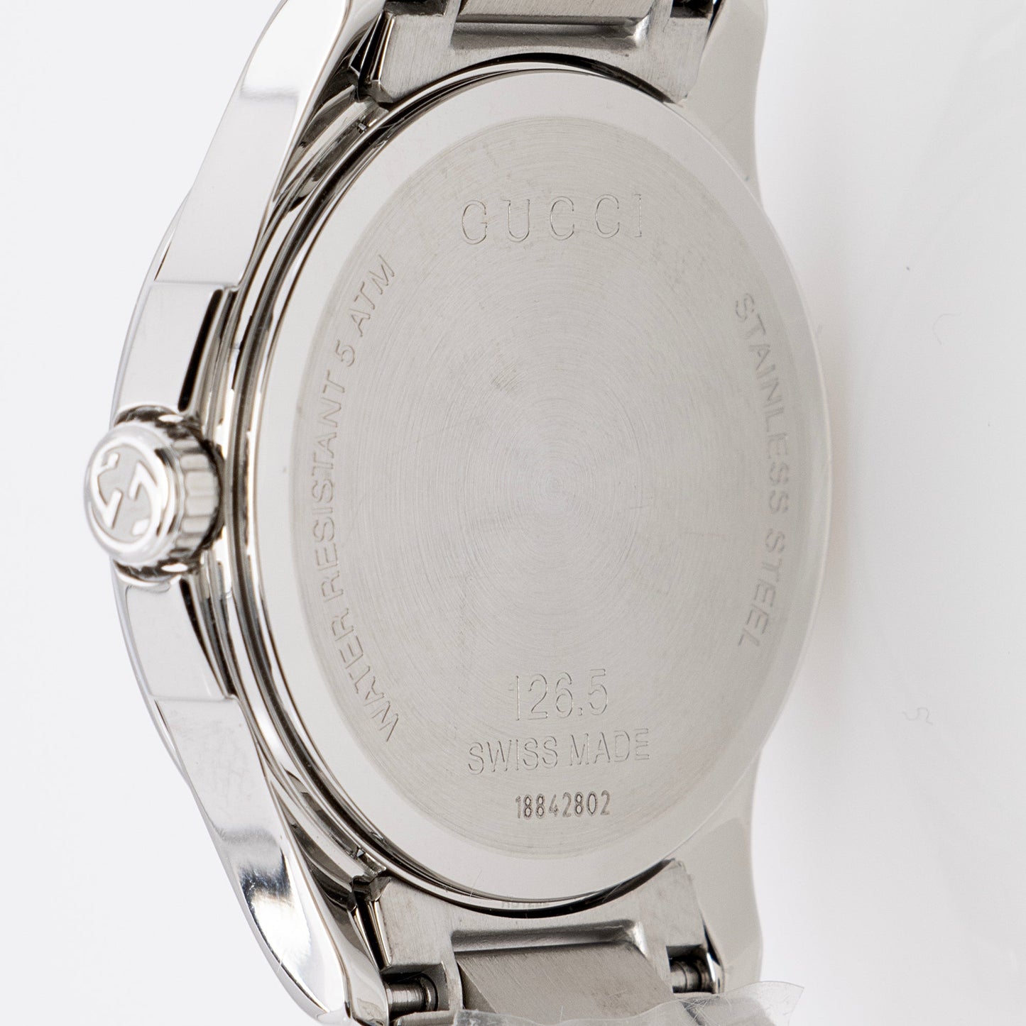 Gucci Stainless Steel Diamante G-Timeless Watch (U0NPIx)