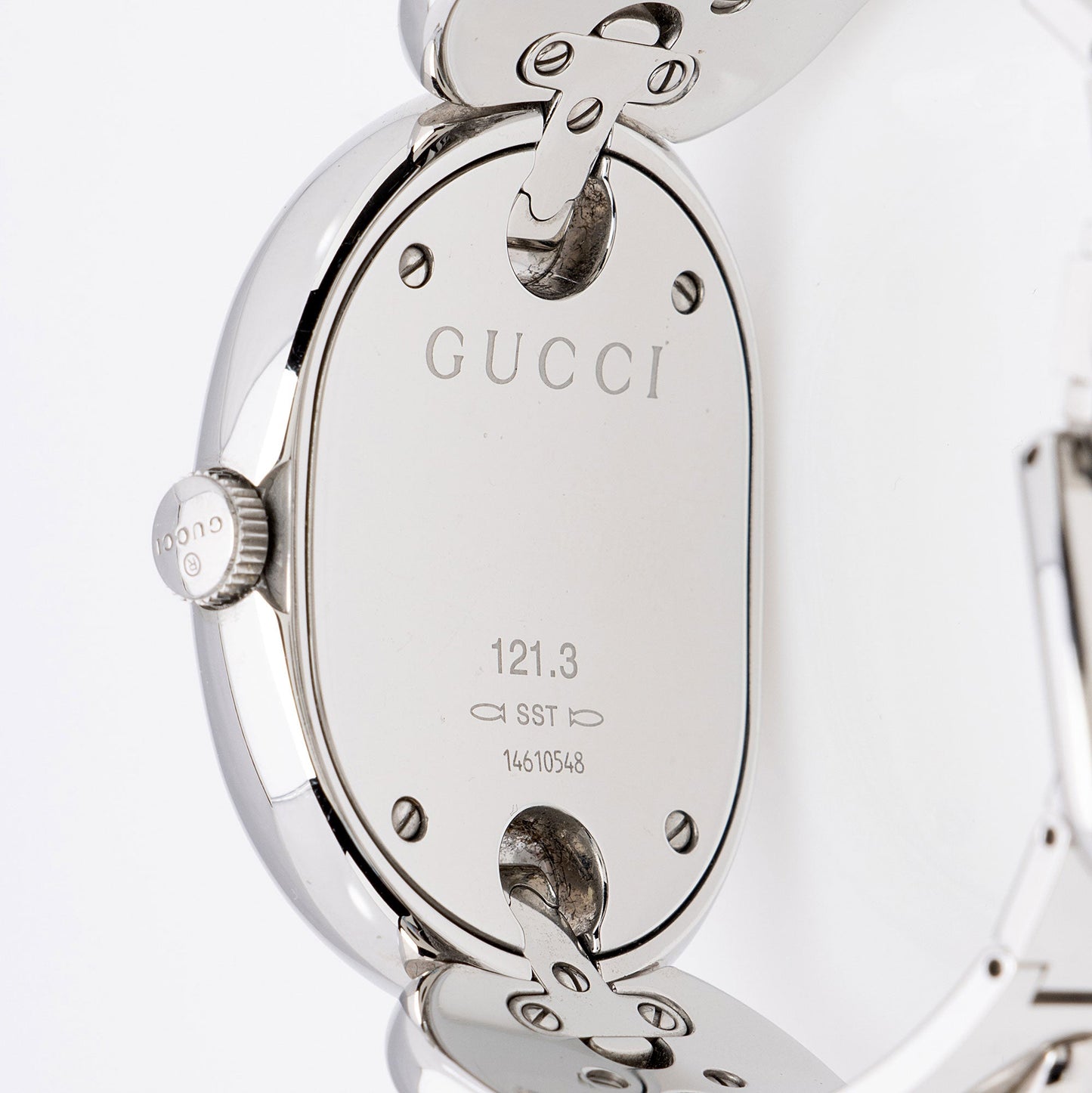 Gucci Stainless Steel Marina Chain Watch (krqMOj)