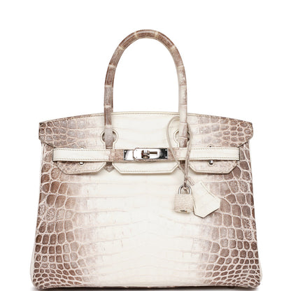 Top Quality Hermes Birkin 30 Himalaya Niloticus Crocodile Palladium Hardware