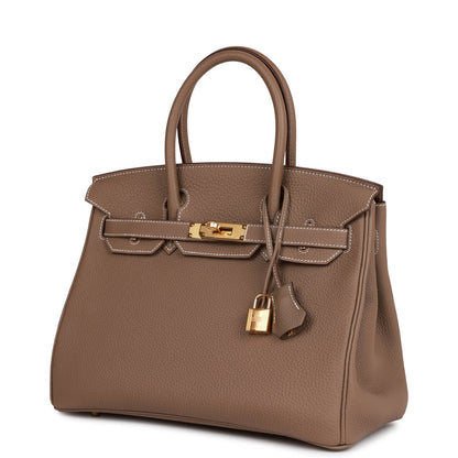 Hermes Birkin 30 Etoupe Togo Gold Hardware