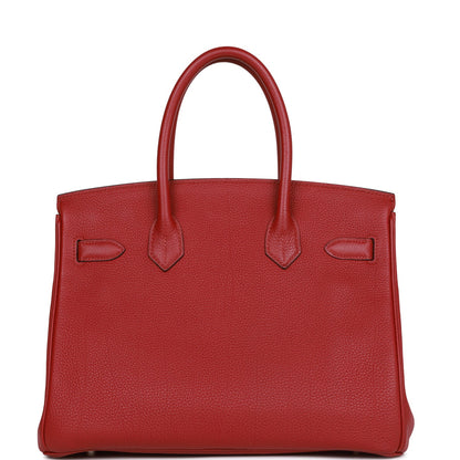 Top Quality Hermes Birkin 30 Rouge Imperial Togo Palladium Hardware