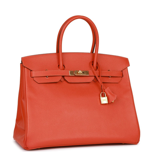 Top Quality Hermes Birkin 35 Mangue Epsom Gold Hardware