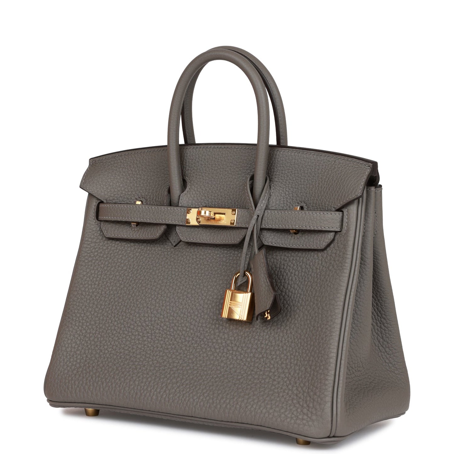 Hermes Birkin 25 Gris Meyer Togo Gold Hardware