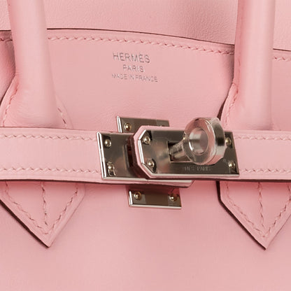 Hermes Birkin 25 Rose Sakura Jonathan Palladium Hardware