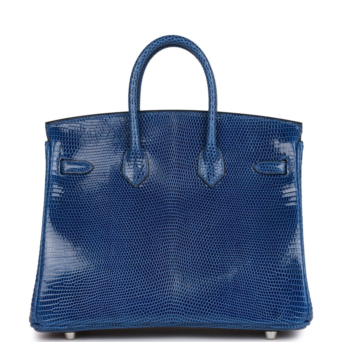 Hermes Birkin 25 Bleu Saphir Lizard Palladium Hardware