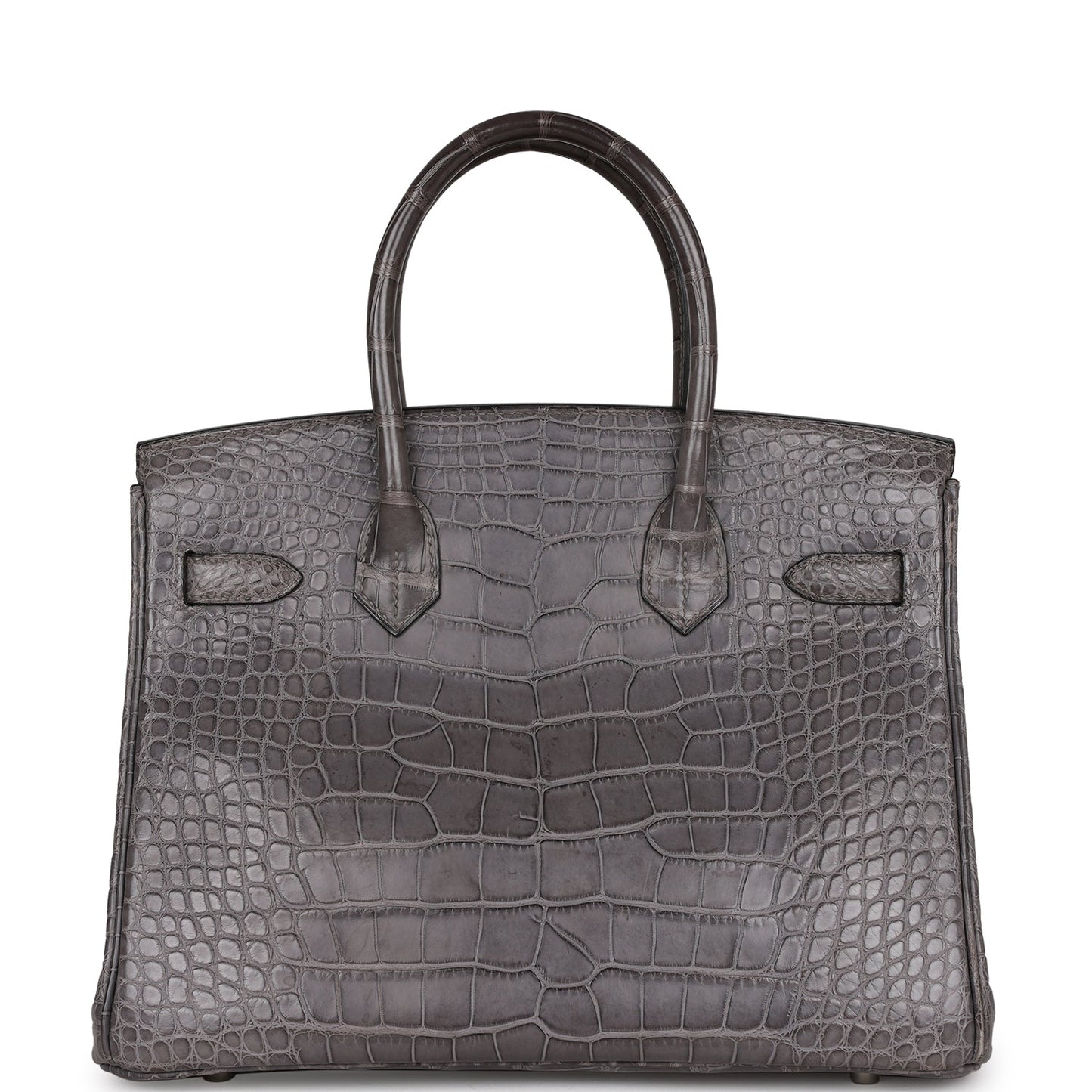 Top Quality Hermes Birkin 30 Gris Paris Matte Alligator Palladium Hardware