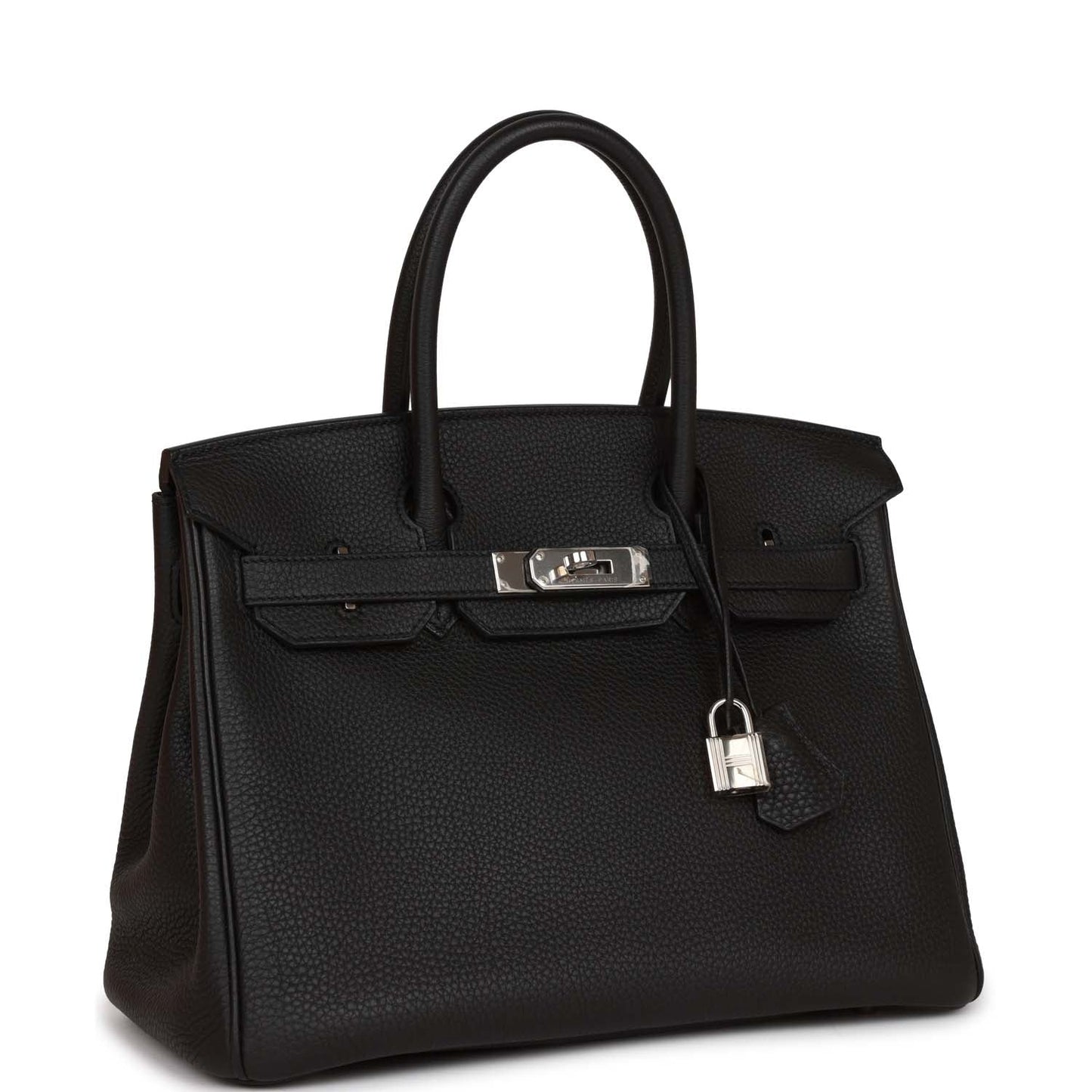 Top Quality Hermes Birkin 30 Black Togo Palladium Hardware