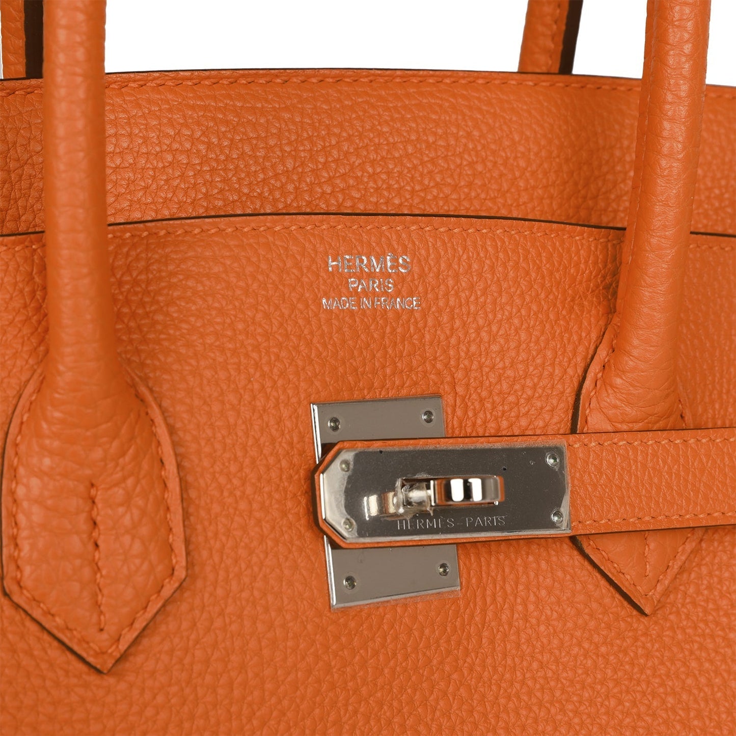 Top Quality Hermes Birkin 35 Orange H Togo Palladium Hardware