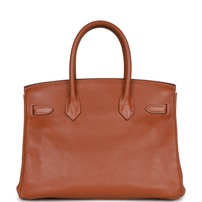 Top Quality Hermes Birkin 30 Fauve Swift Gold Hardware