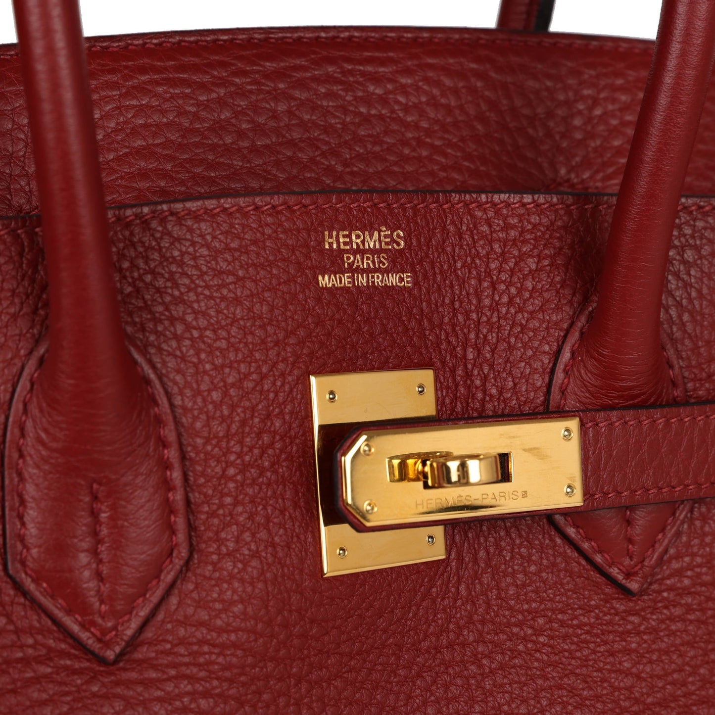 Top Quality Hermes Birkin 35 Rouge H Togo Gold Hardware