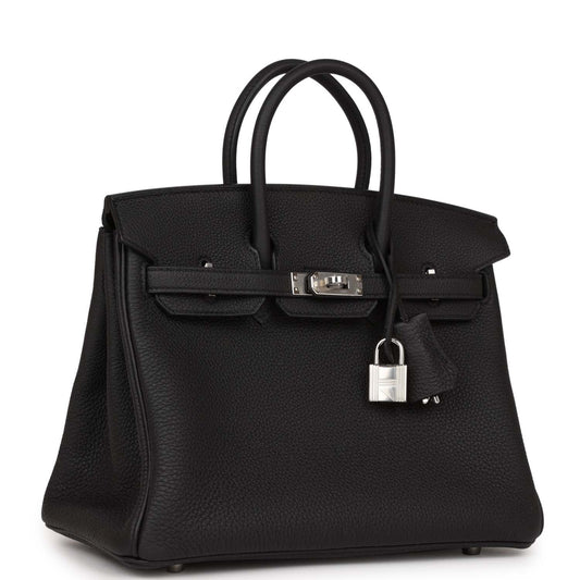 Hermes Birkin 25 Black Togo Palladium Hardware