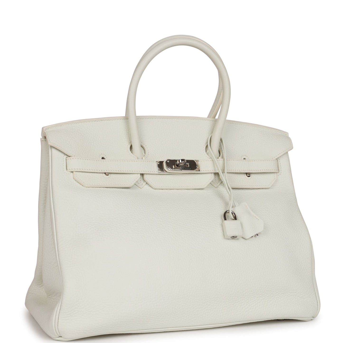 Top Quality Hermes Birkin 35 White Togo Palladium Hardware