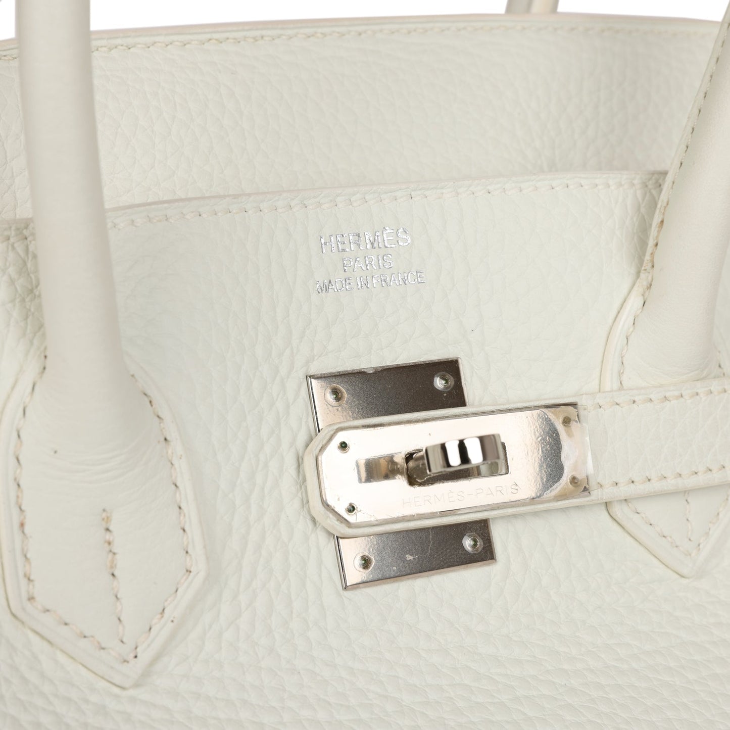 Top Quality Hermes Birkin 35 White Togo Palladium Hardware