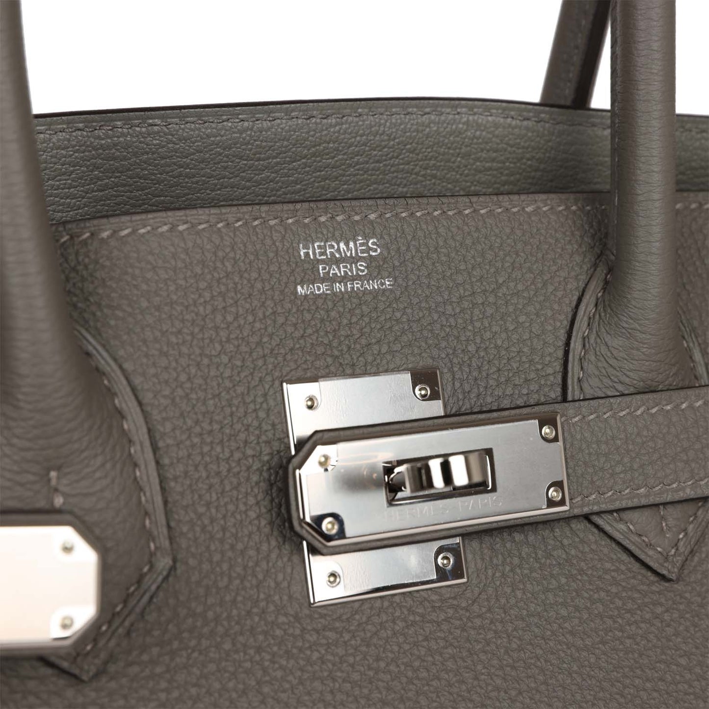 Hermes 3 En 1 Birkin 30 Gris Meyer Togo and Swift Palladium Hardware