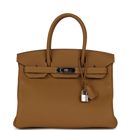 Top Quality Hermes Birkin 30 Bronze D'Or Verso Togo Palladium Hardware