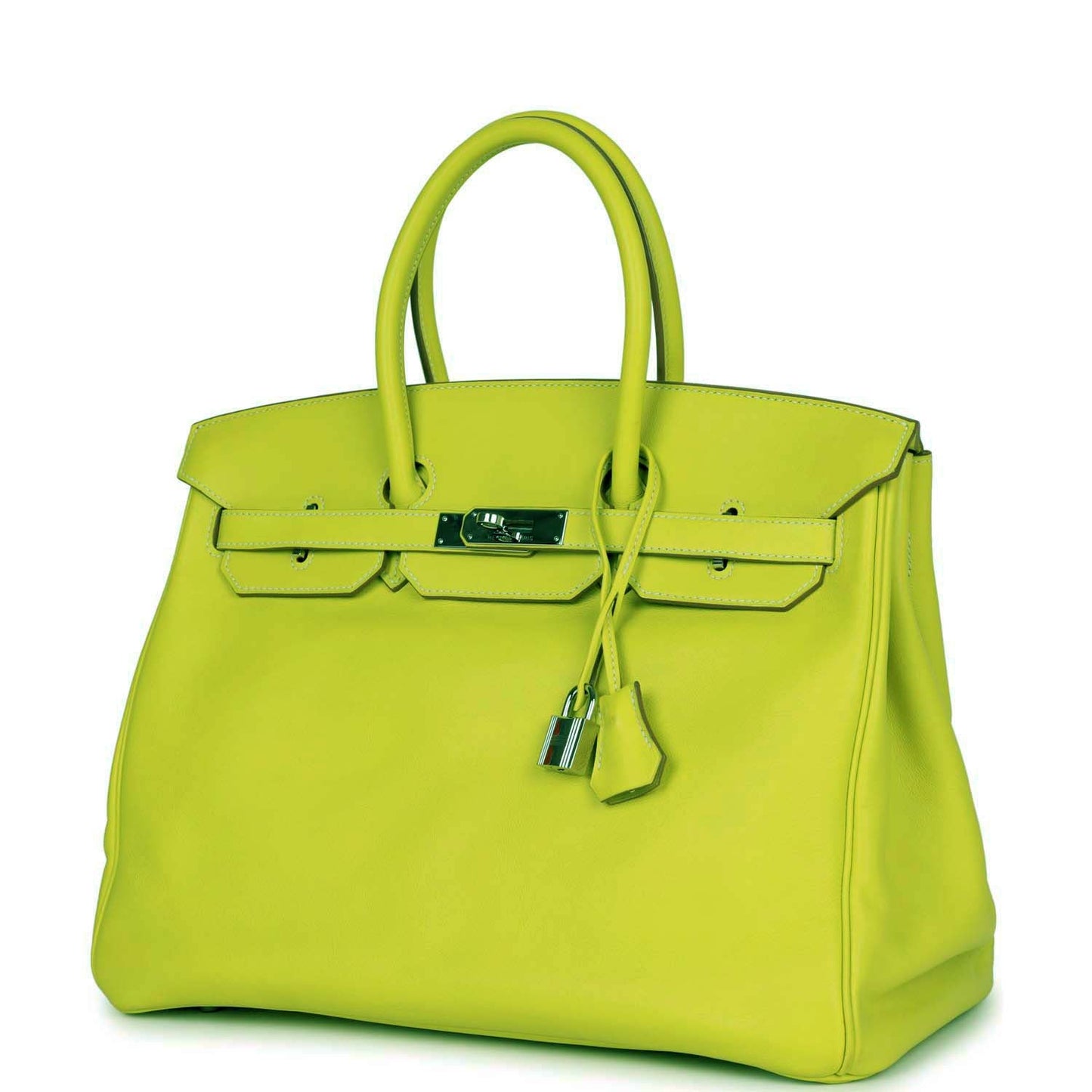 Top Quality Hermes Birkin 35 Kiwi Swift Palladium Hardware