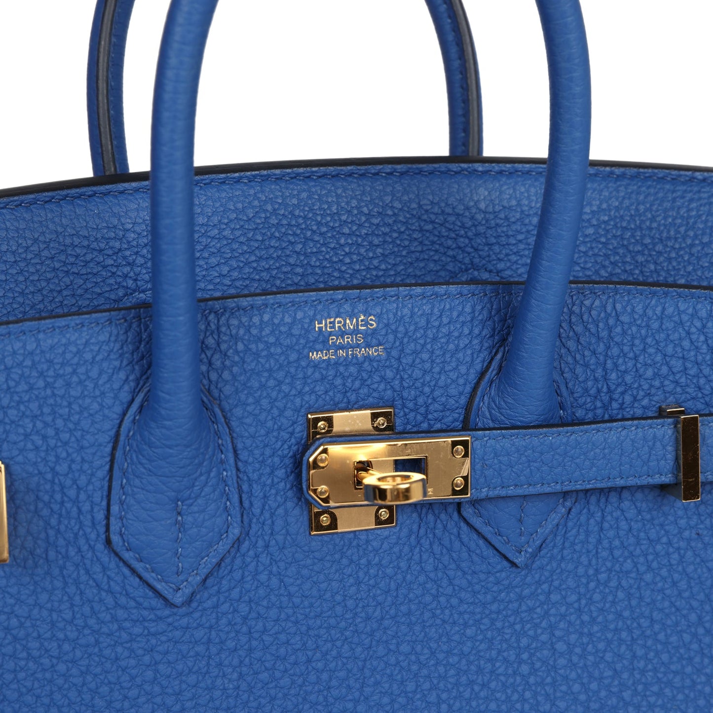 Hermes Birkin 25 Bleu France Togo Gold Hardware