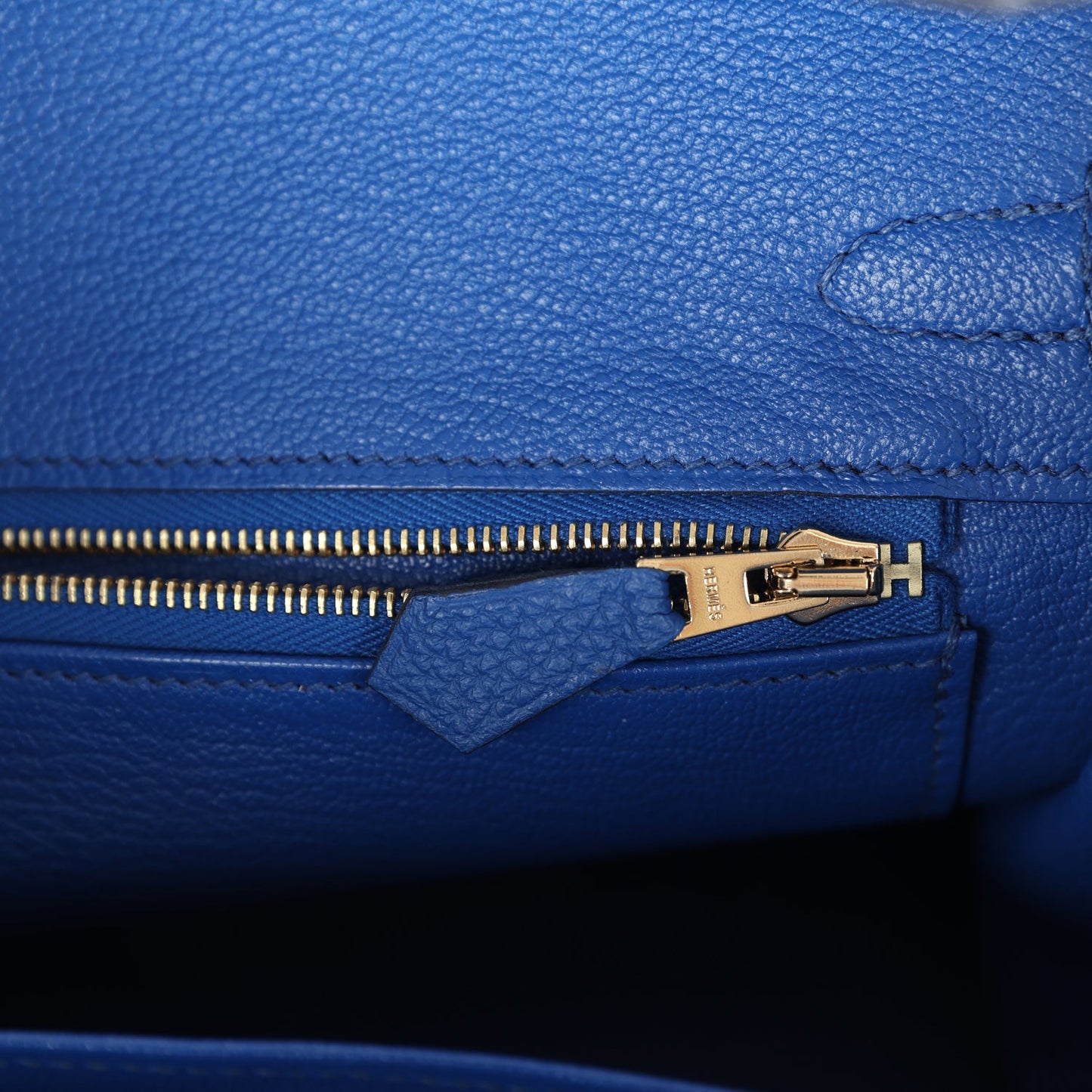 Hermes Birkin 25 Bleu France Togo Gold Hardware