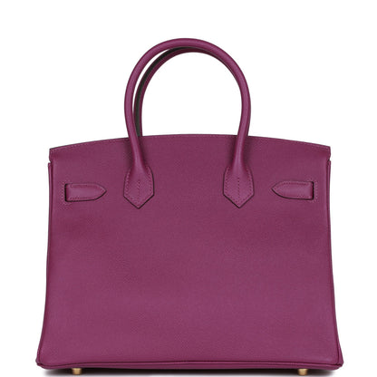 Hermes Birkin 30 Anemone Epsom Gold Hardware