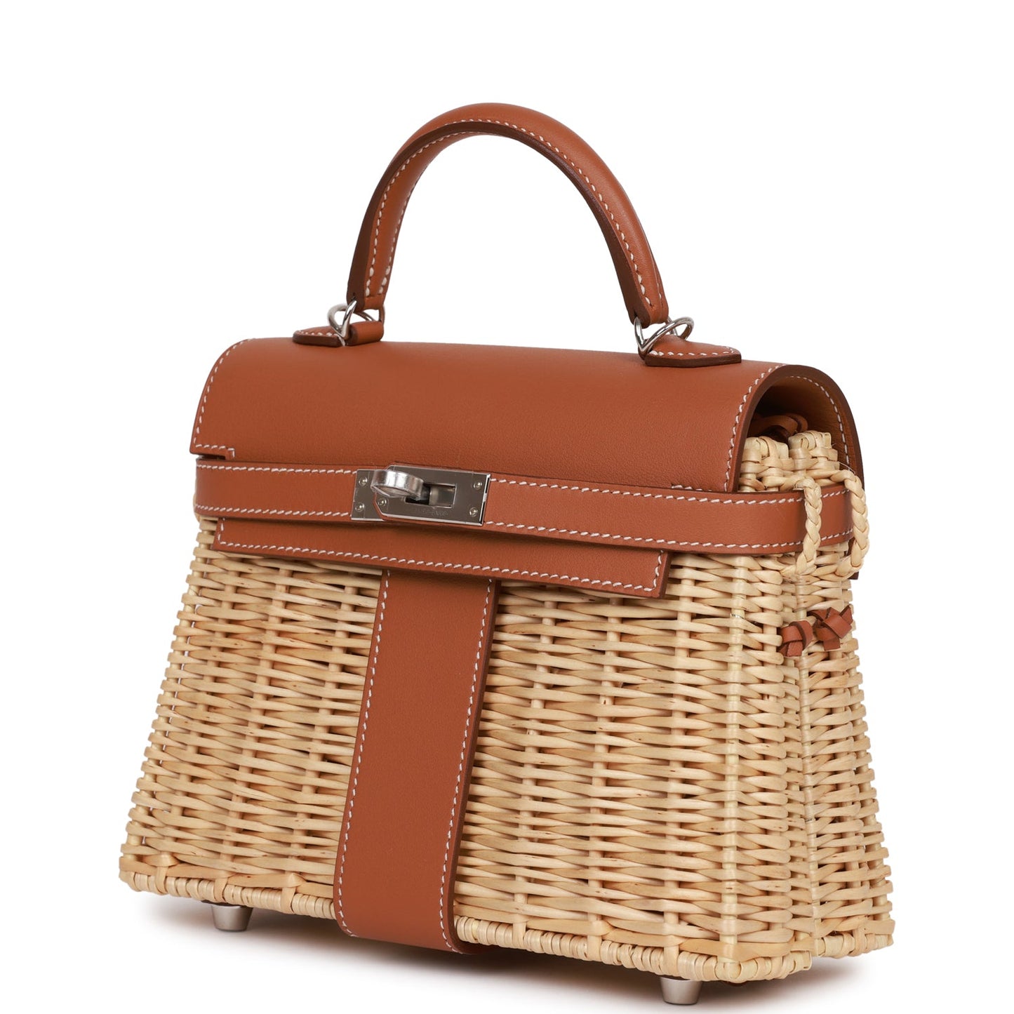 Top Quality Hermes Mini Picnic Kelly 20 Gold Swift Palladium Hardware