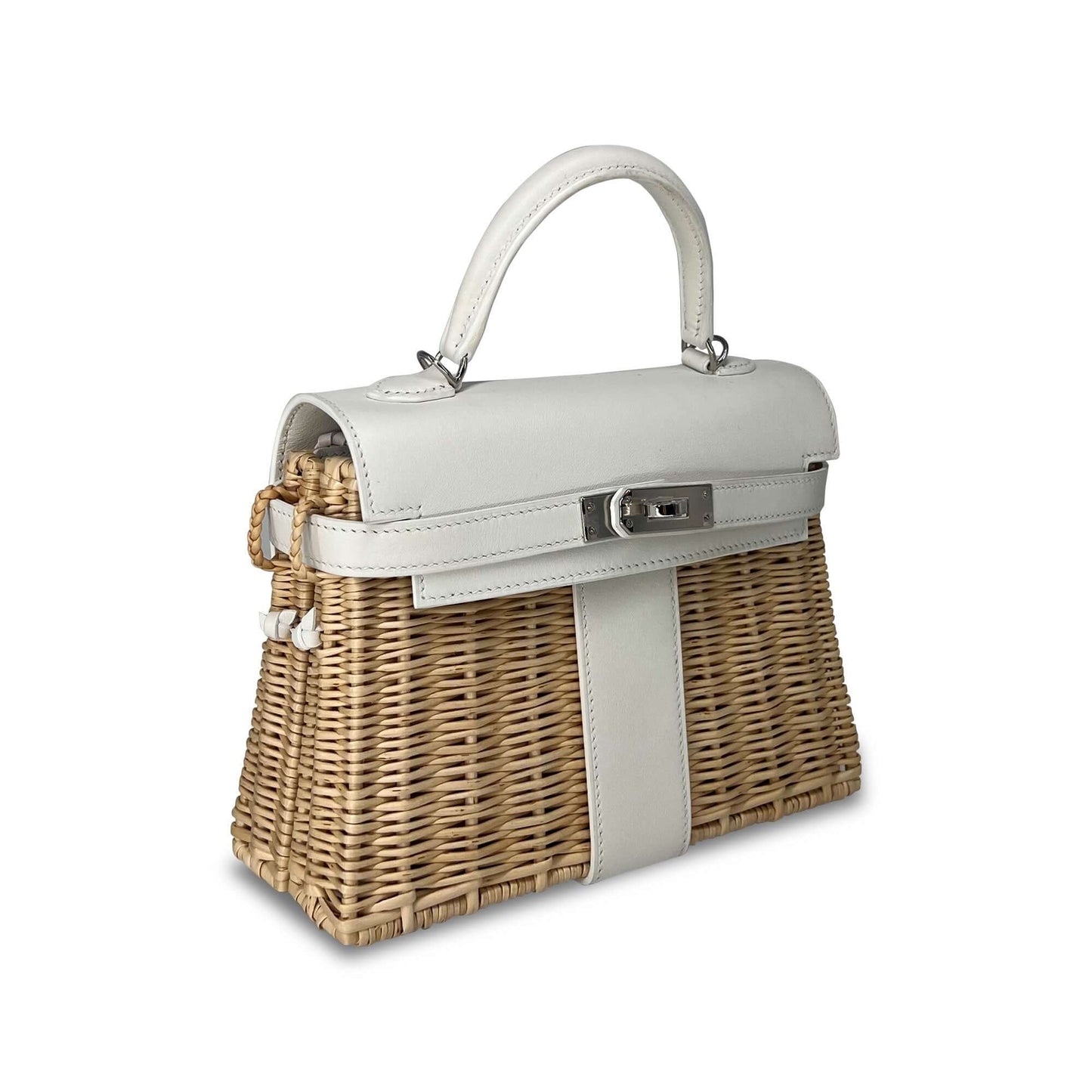 Top Quality Hermes Kelly Designer Bag in white K20