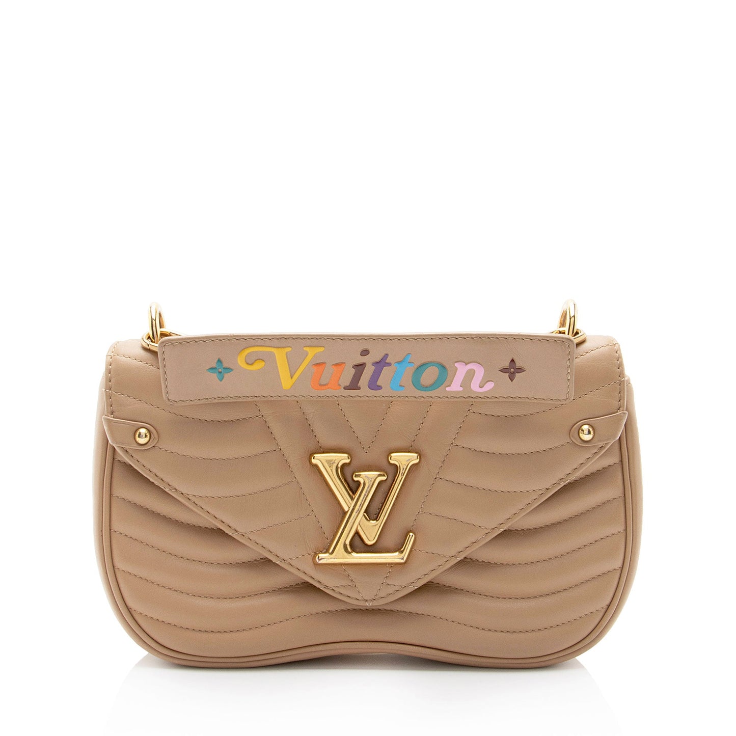 Louis Vuitton Calfskin New Wave Chain MM Shoulder Bag (BC4Bgk)