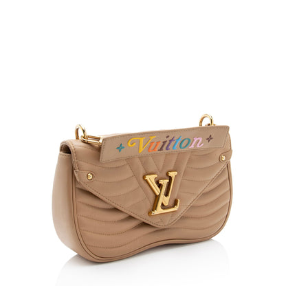 Louis Vuitton Calfskin New Wave Chain MM Shoulder Bag (BC4Bgk)