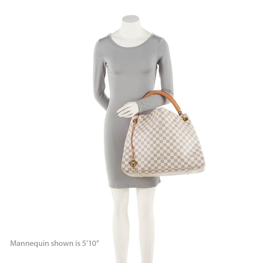 Louis Vuitton Damier Azur Artsy MM Shoulder Bag (21109)