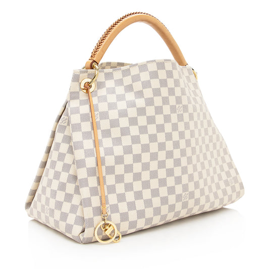 Louis Vuitton Damier Azur Artsy MM Shoulder Bag (22363)