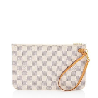 Louis Vuitton Damier Azur Neverfull MM Pochette (H3DCSl)