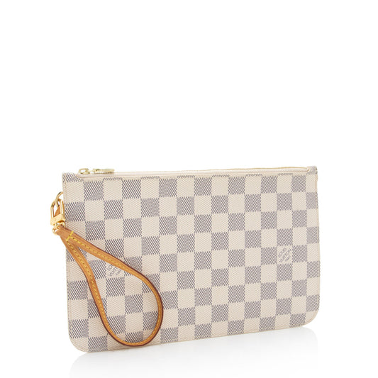 Louis Vuitton Damier Azur Neverfull MM Pochette (H3DCSl)