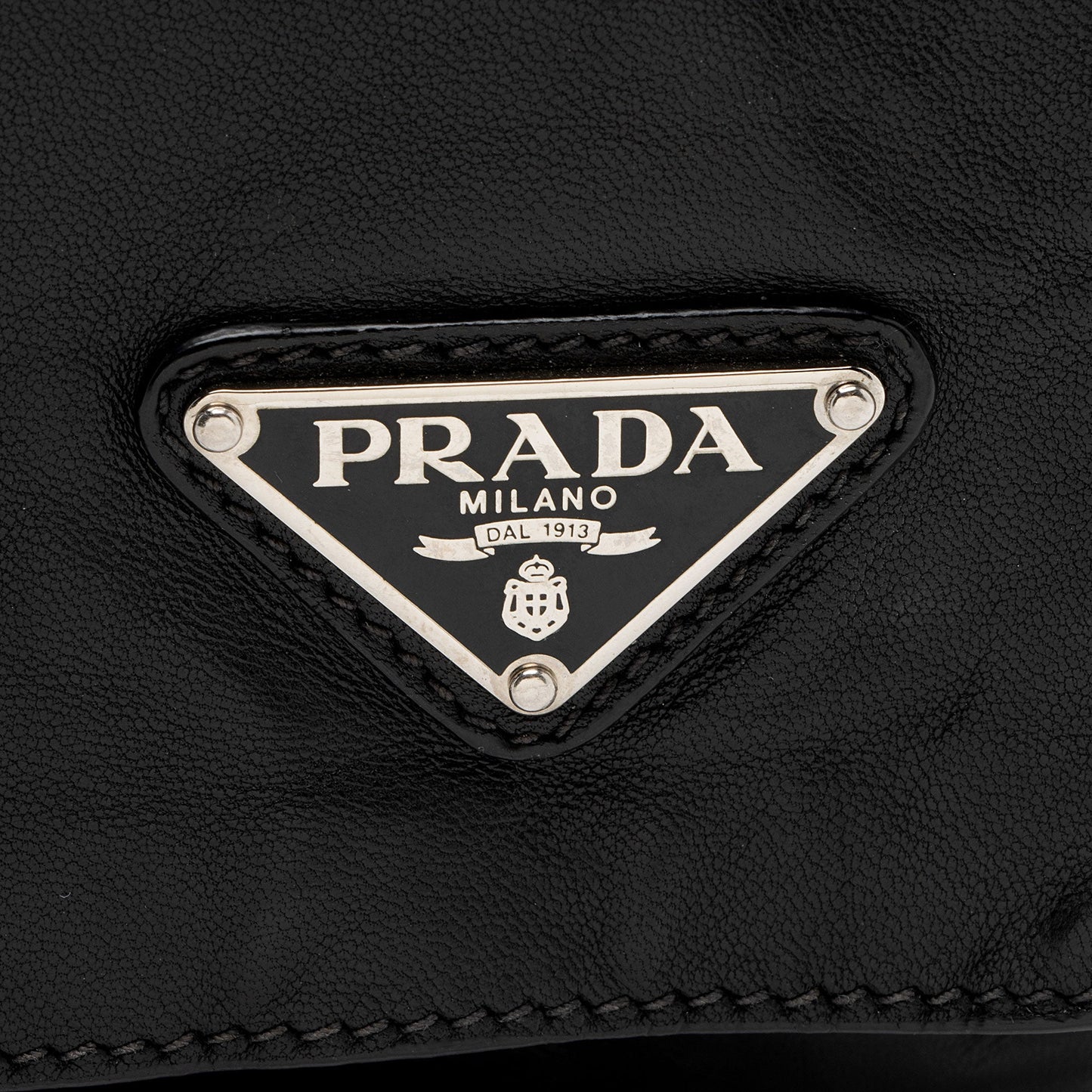 Prada Aged Calfskin Flap Messenger Bag D2J23z