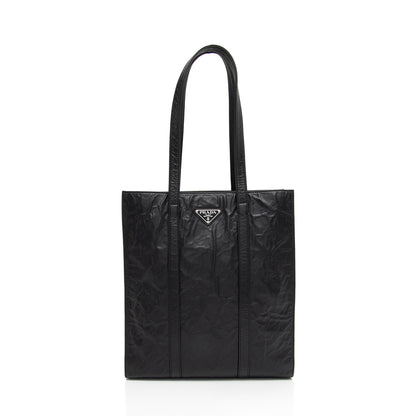 Prada Antique Nappa Leather Small Shopping Tote NTTczZ