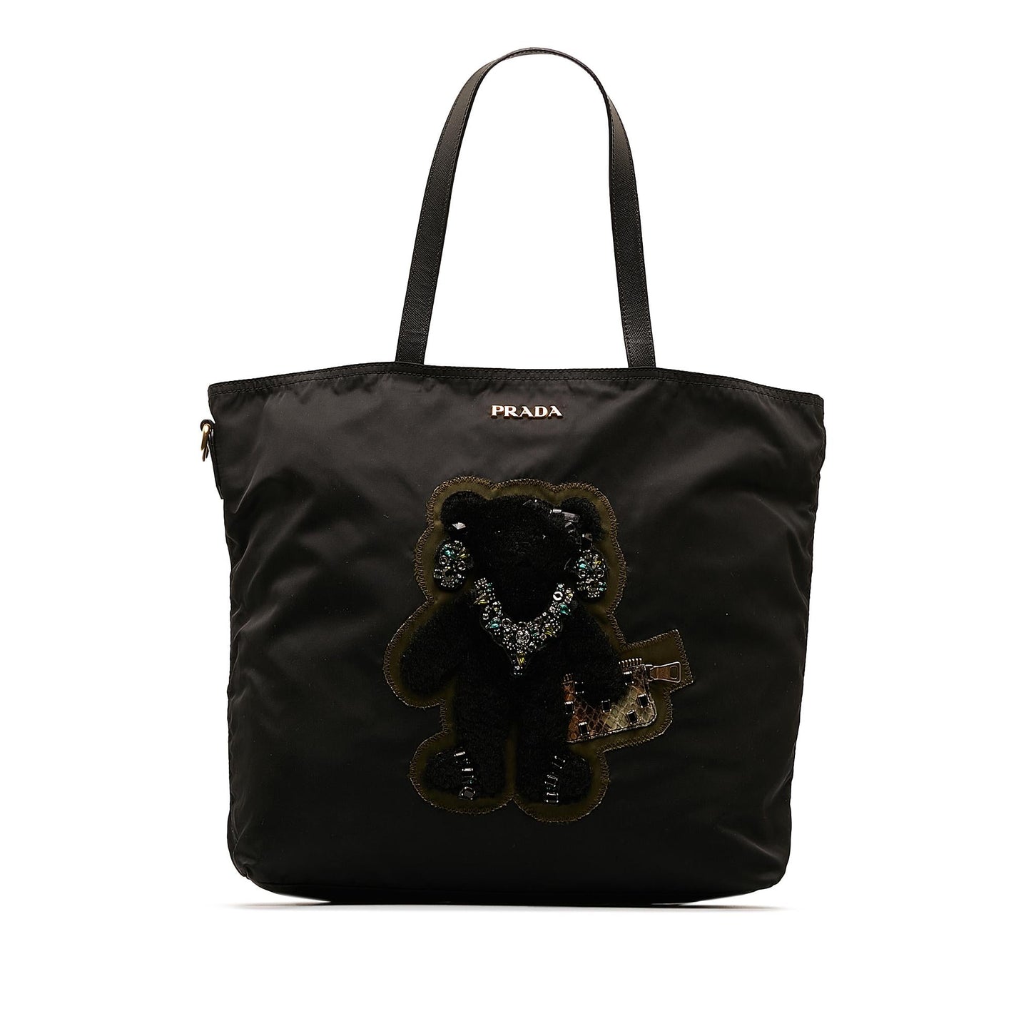 Prada Beijing Olympics Teddy Bear Tessuto Tote Bag ITCLxp