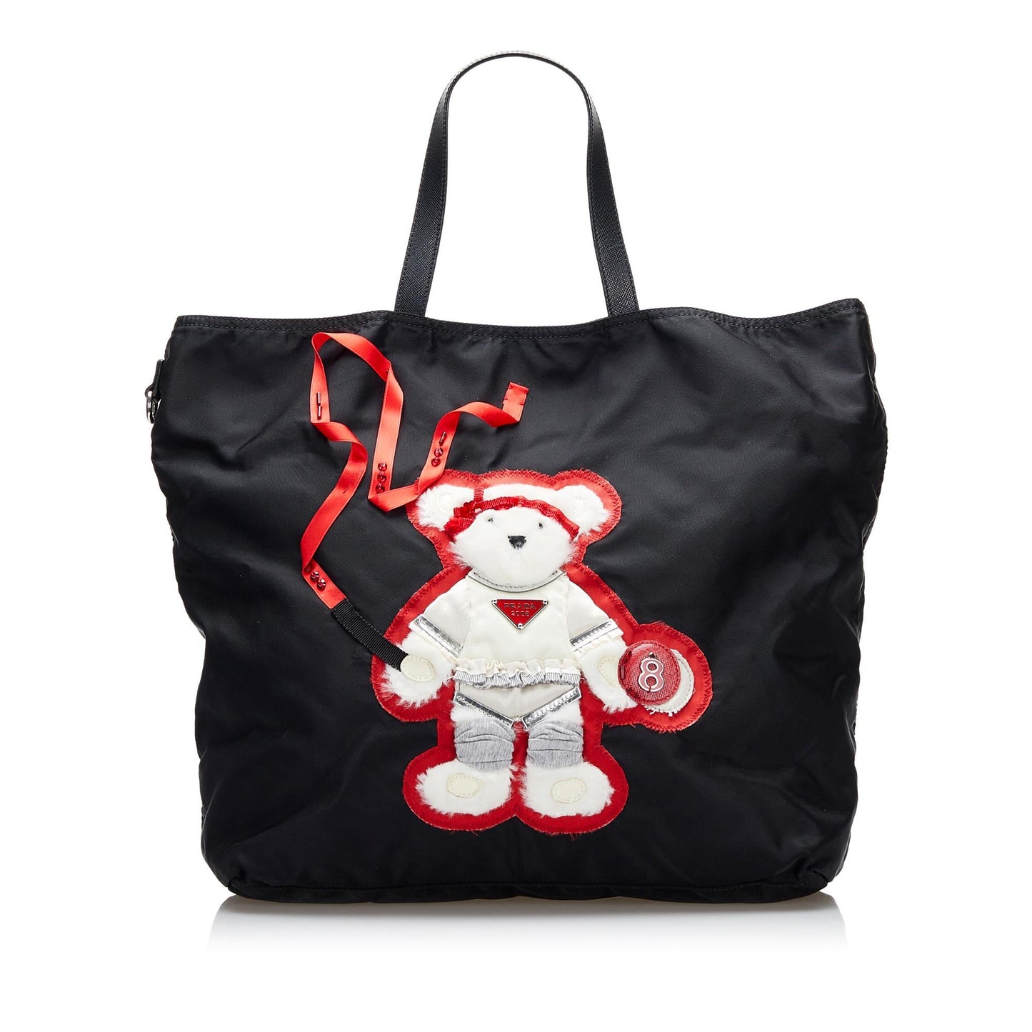 Prada Beijing Olympics Teddy Bear Tessuto Tote 37098