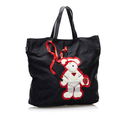 Prada Beijing Olympics Teddy Bear Tessuto Tote 37098