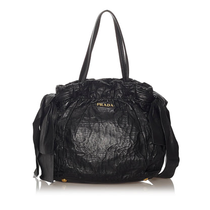 Prada Bow Leather Shoulder Bag 27742