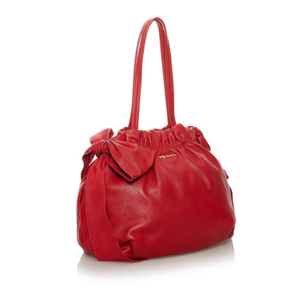 Prada Bow Leather Shoulder Bag 29221