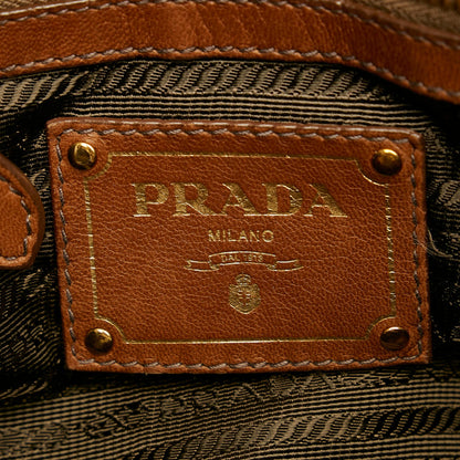 Prada Bow Nappa Leather Satchel 28742