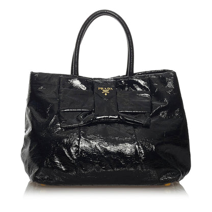 Prada Bow Patent Leather Handbag 29239