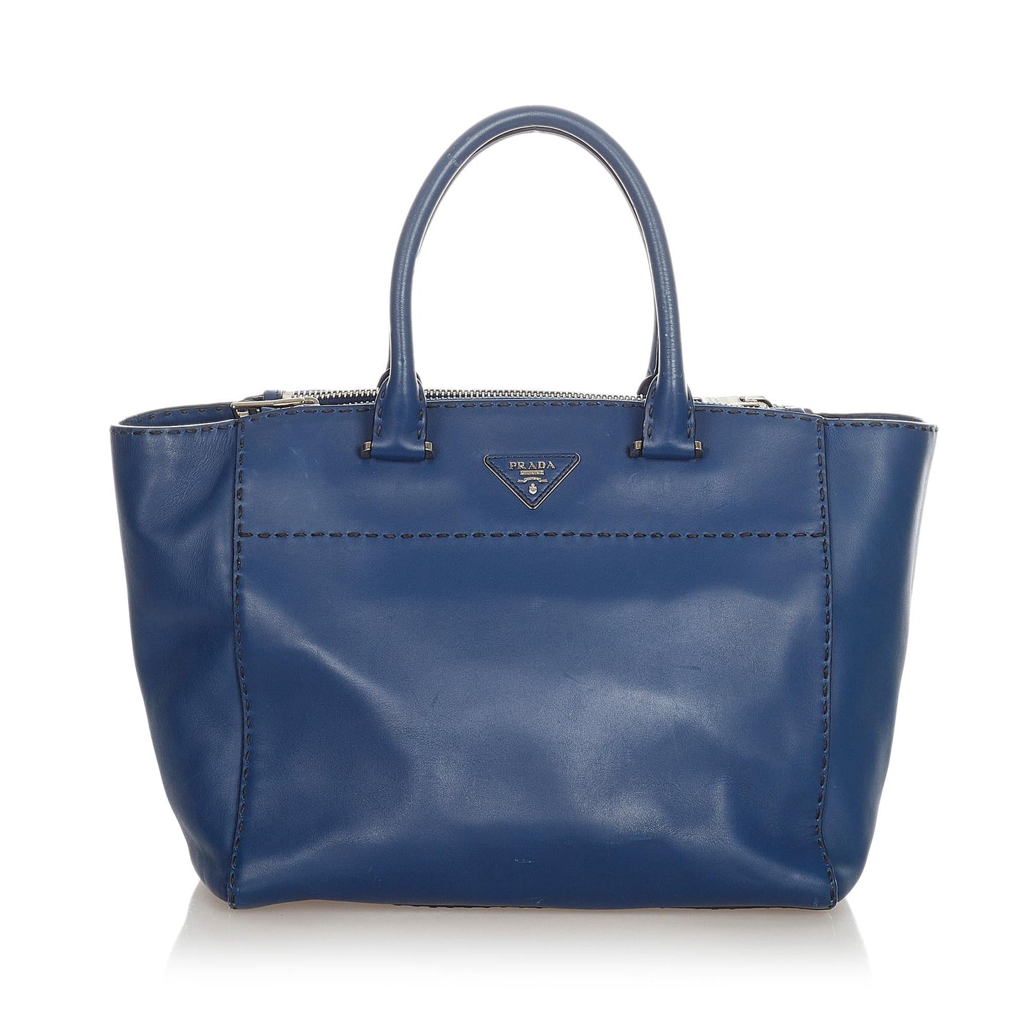 Prada Caflskin Stitched Tote Bag 23376