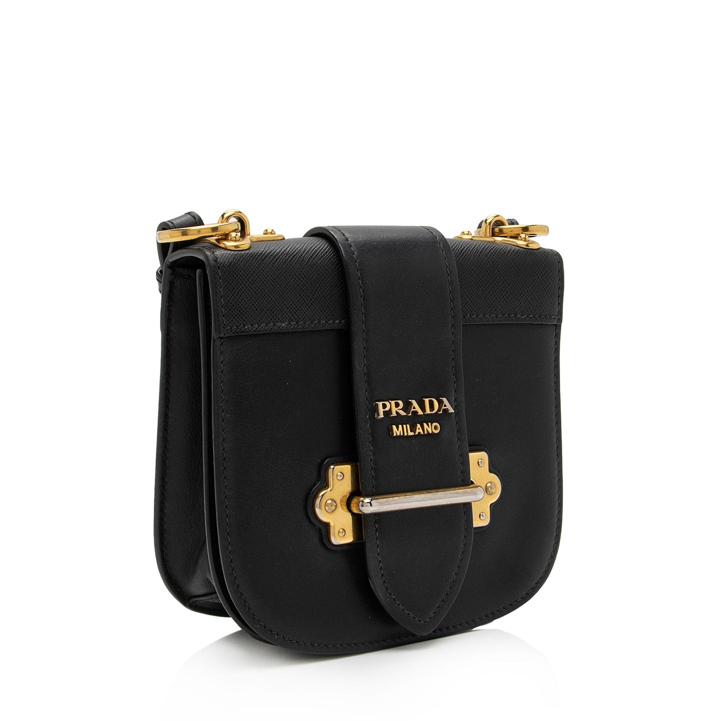 Prada Calfskin Cahier Shoulder Bag Pqlw37