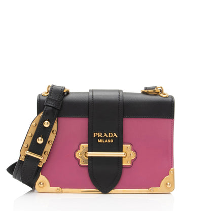 Prada Calfskin Cahier Shoulder Bag Iw1abn