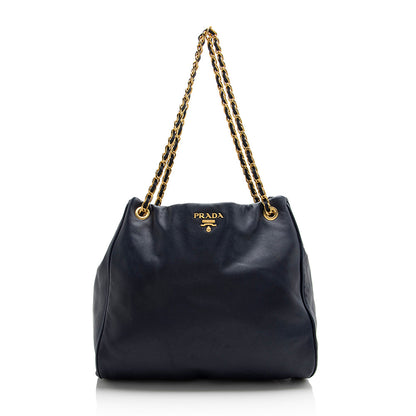 Prada Calfskin Chain Large Tote 22120