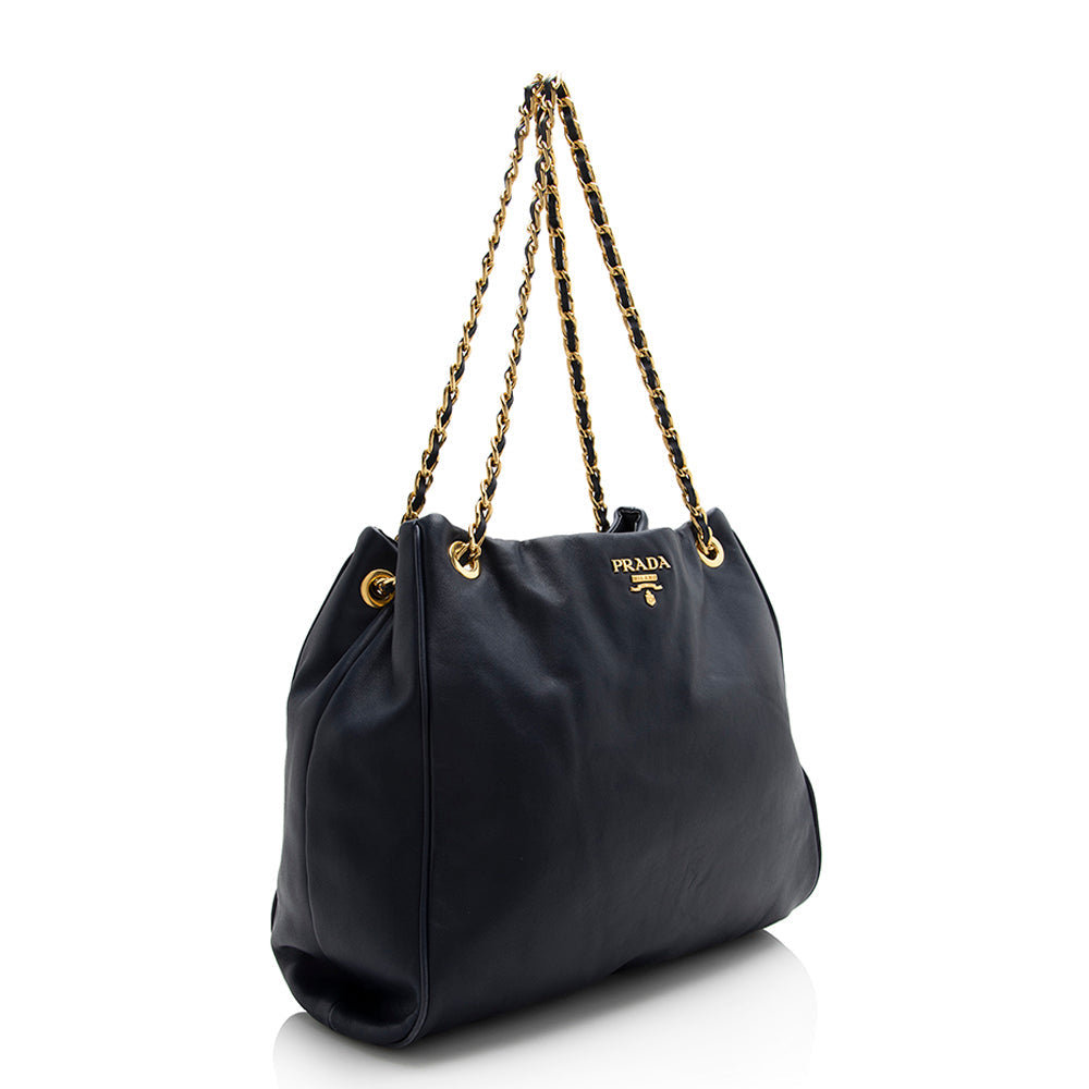 Prada Calfskin Chain Large Tote 22120