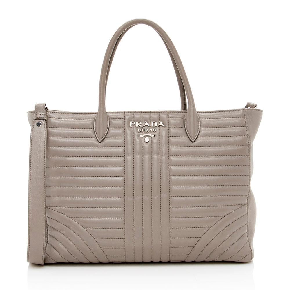 Prada Calfskin Diagramme Tote 15266