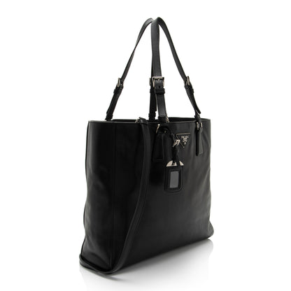 Prada Calfskin Soft Buckle Tote dCjmsj