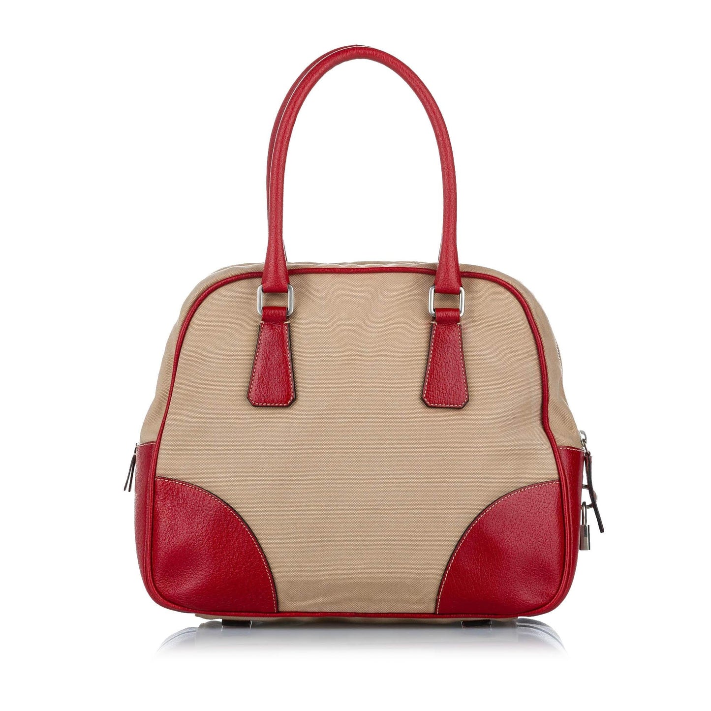 Prada Canapa Bauletto Canvas Handbag 32509