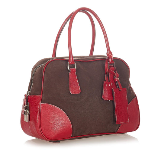 Prada Canapa Bauletto Handbag 22114