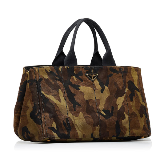 Prada Canapa Camouflage Tote Bag u42rPH